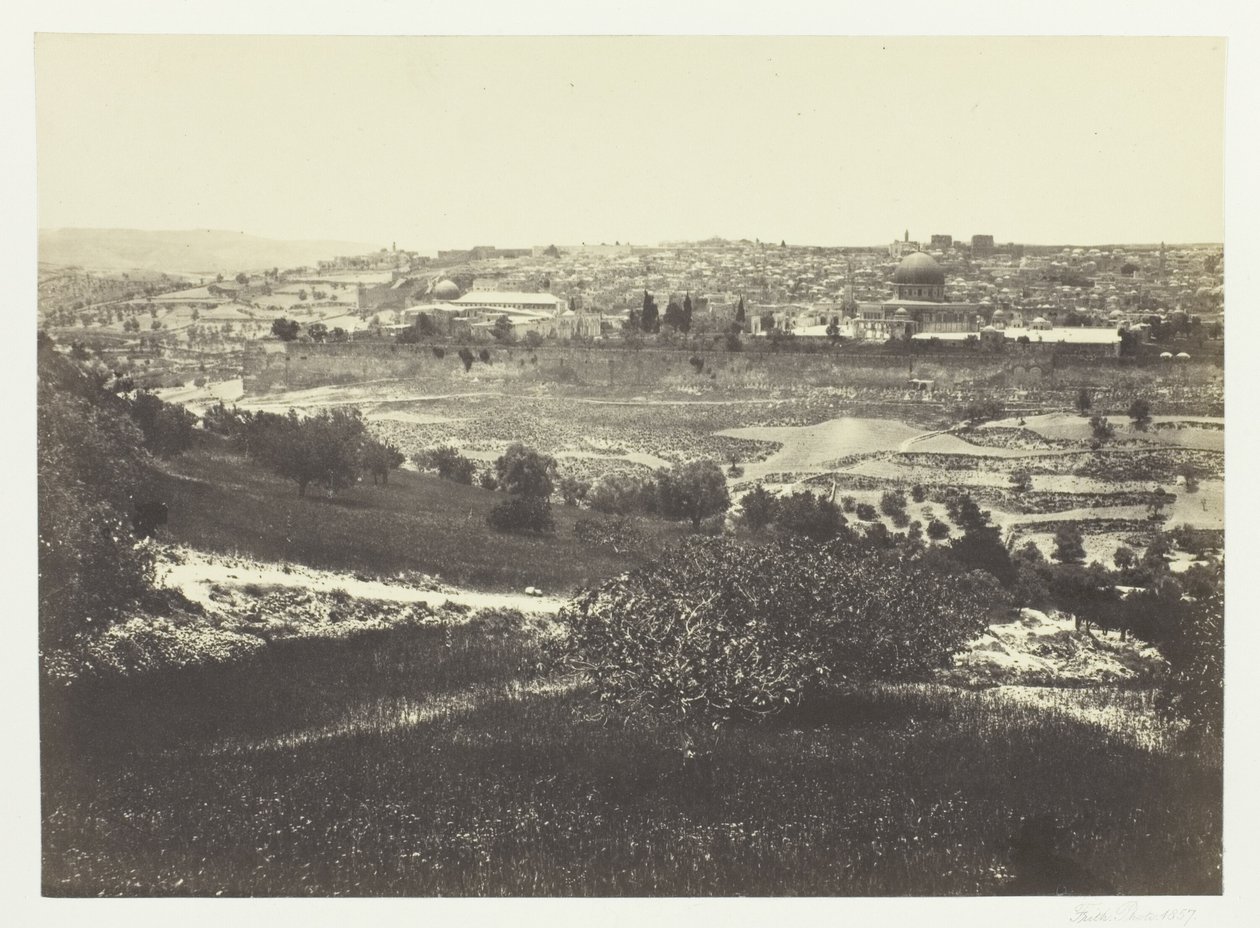 Gerusalemme, dal Monte degli Ulivi, n. 1 da Francis Frith