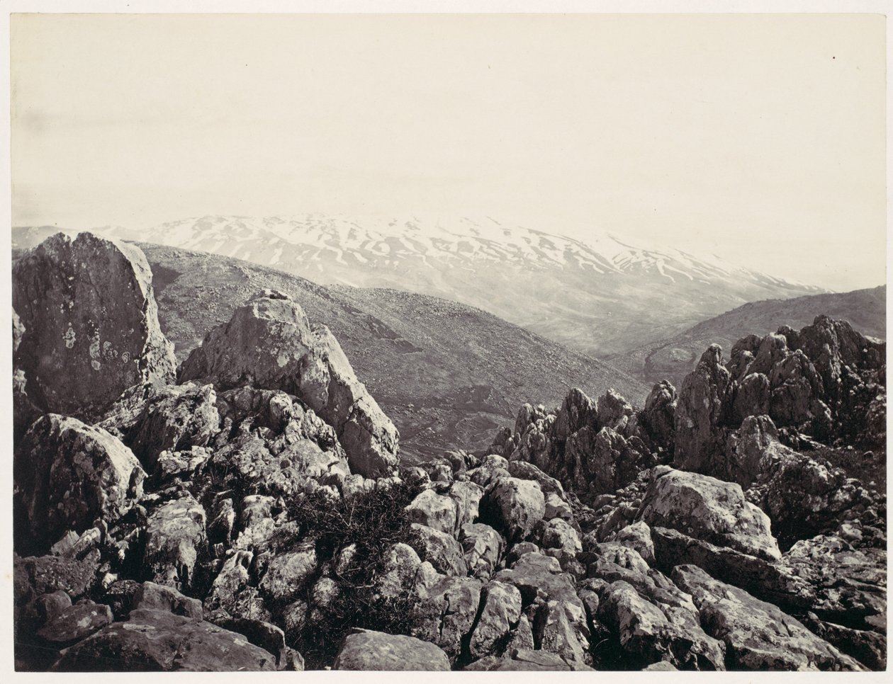 Monte Hermon, il monte della Trasfigurazione da Francis Frith