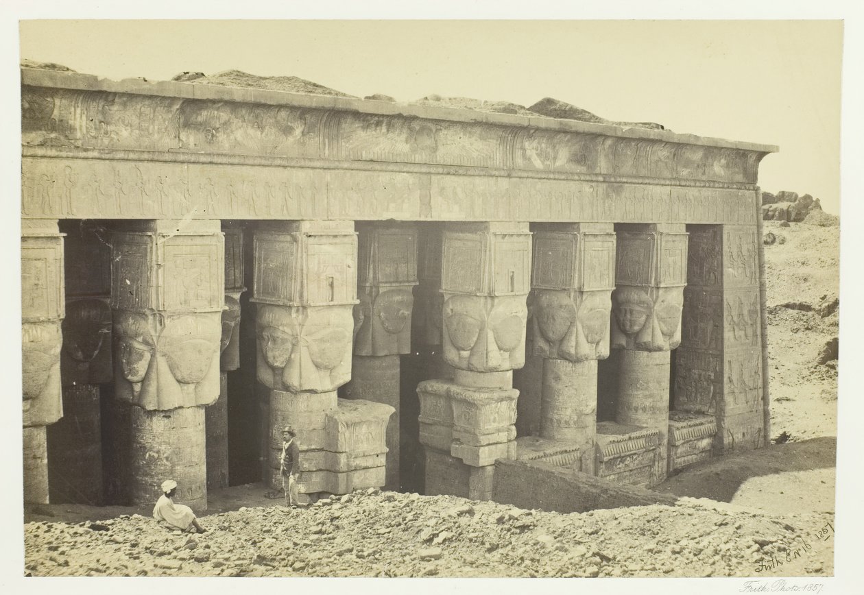 Portico del Tempio di Dendera da Francis Frith