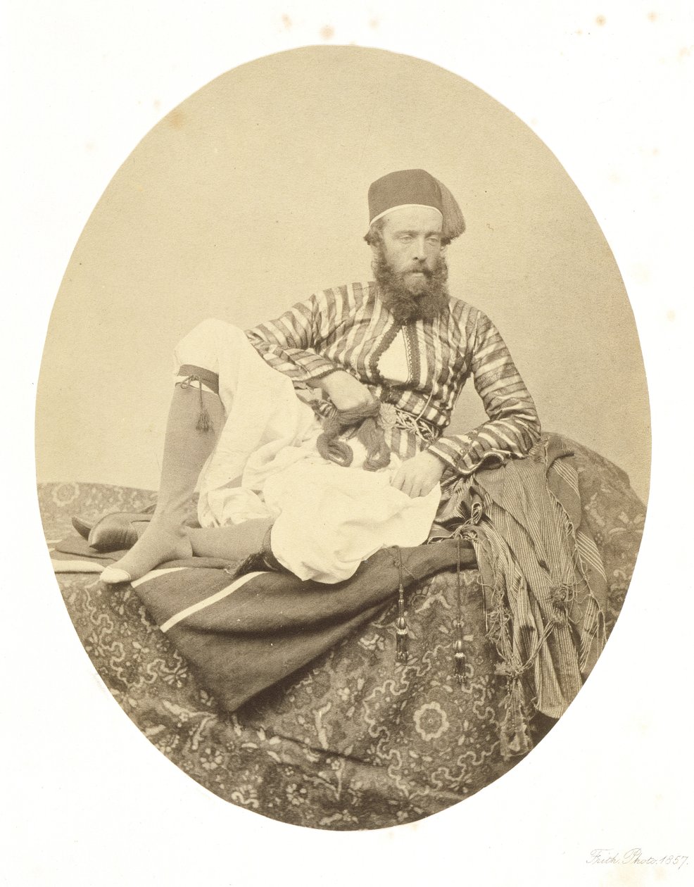 Ritratto, costume estivo turco da Francis Frith