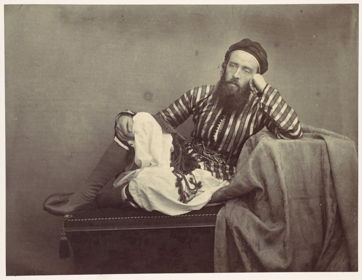 Ritratto, costume estivo turco da Francis Frith
