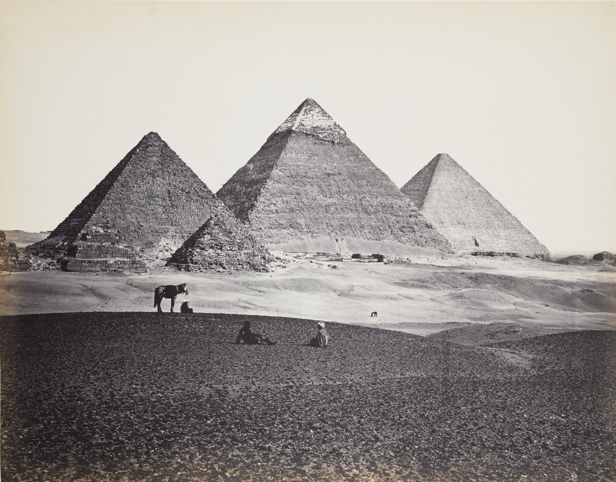 Piramidi di El-Giza, da sud-ovest da Francis Frith