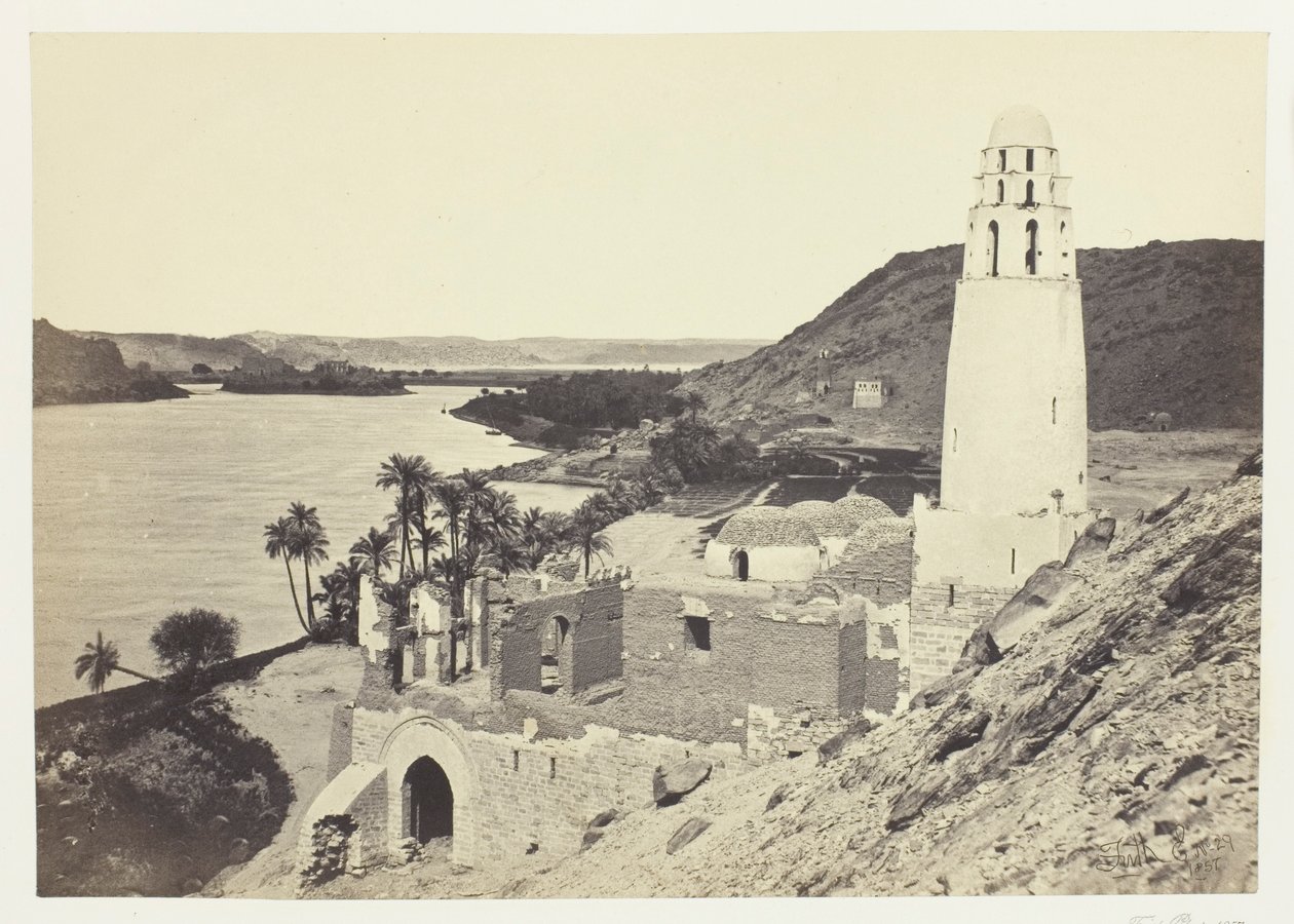 Moschea in rovina vicino a Philæ da Francis Frith