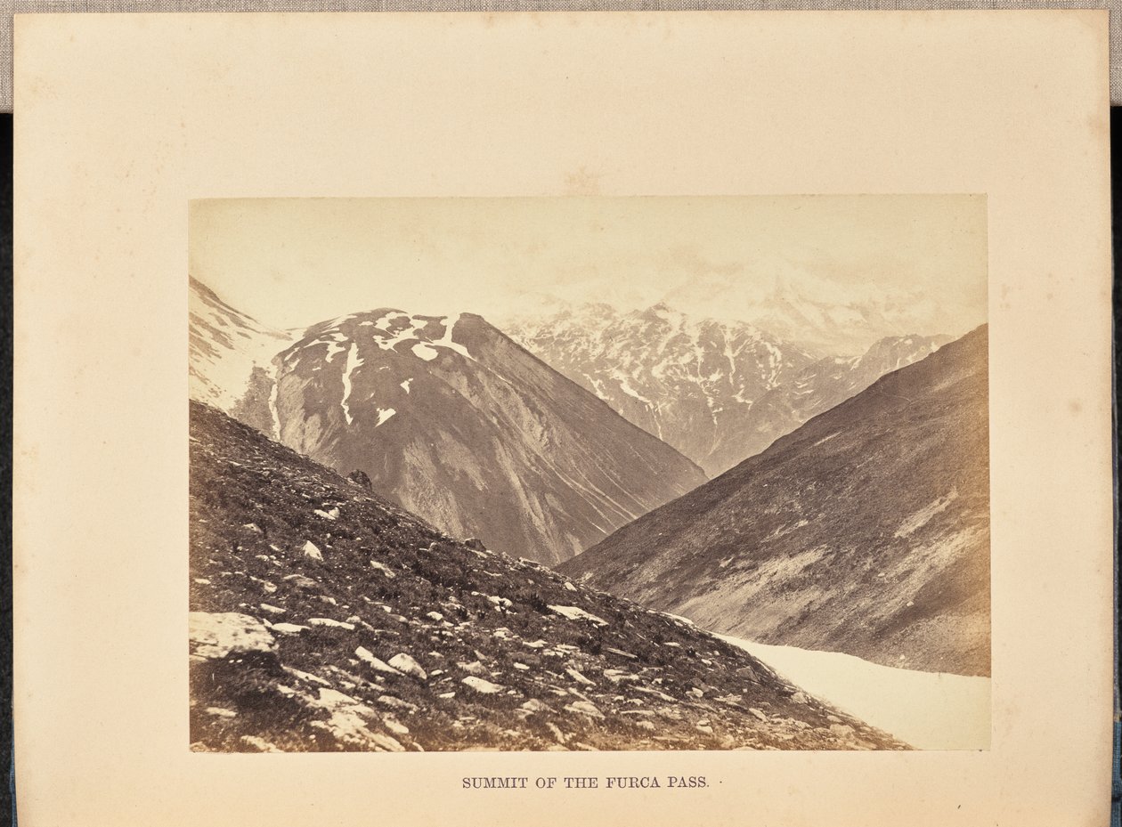 Vetta del Passo della Furca da Francis Frith