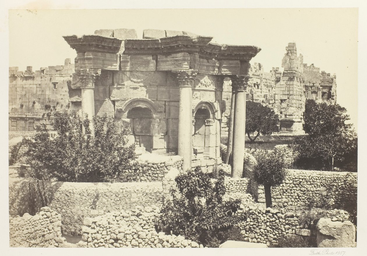 Il tempio circolare, Baalbek da Francis Frith