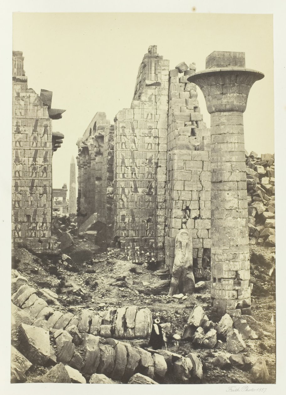 La corte di Shishak da Francis Frith
