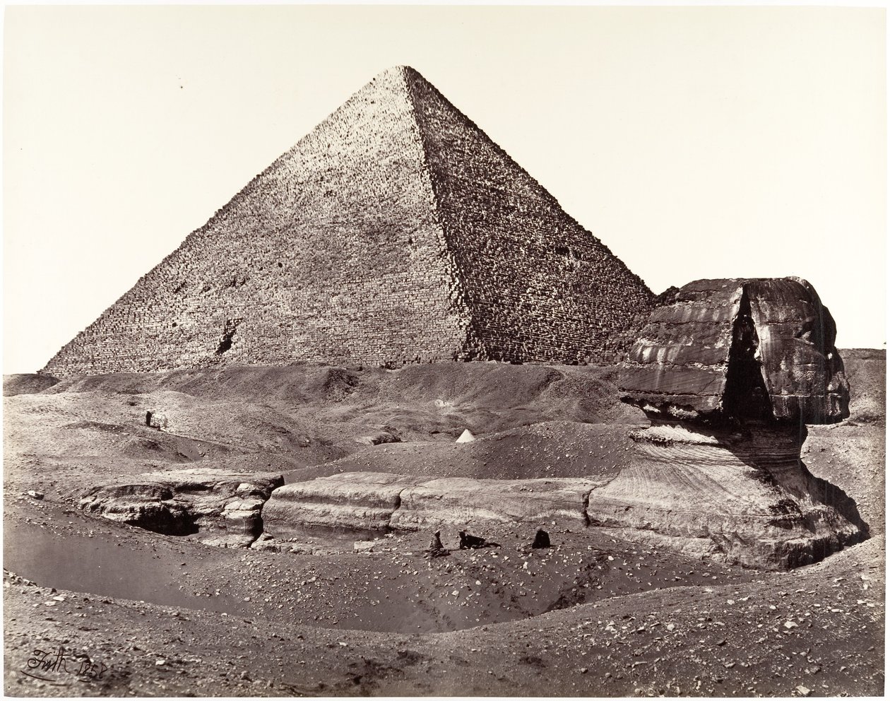 La Grande Piramide e la Grande Sfinge da Francis Frith