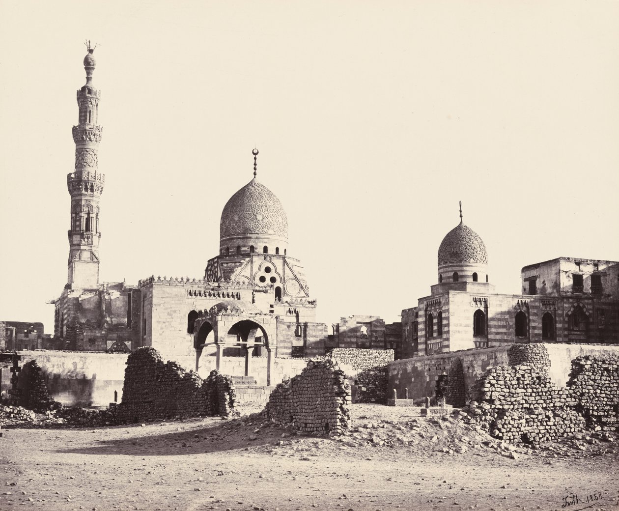 La moschea di Kaitbey da Francis Frith