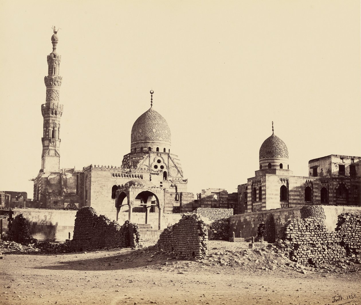 La moschea di Kaitbey da Francis Frith