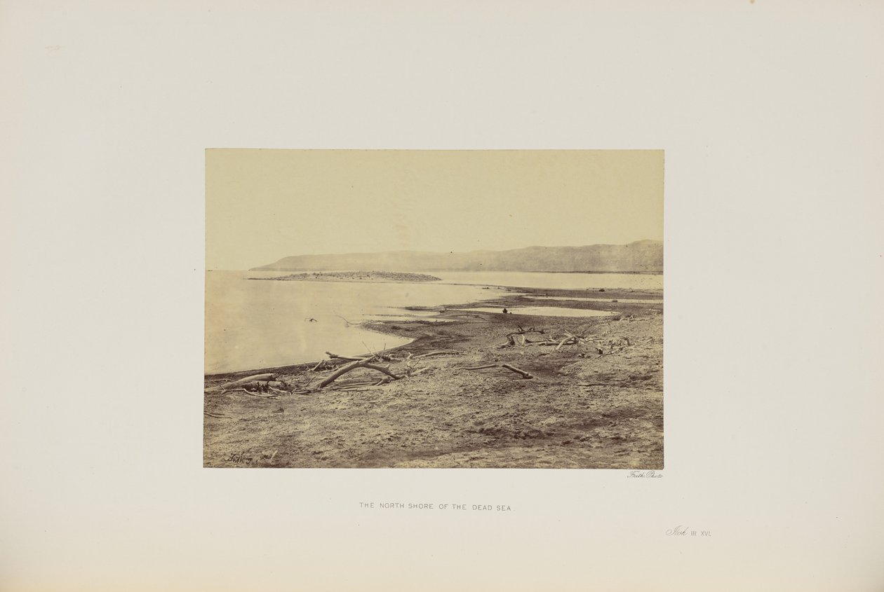 La riva nord del Mar Morto da Francis Frith