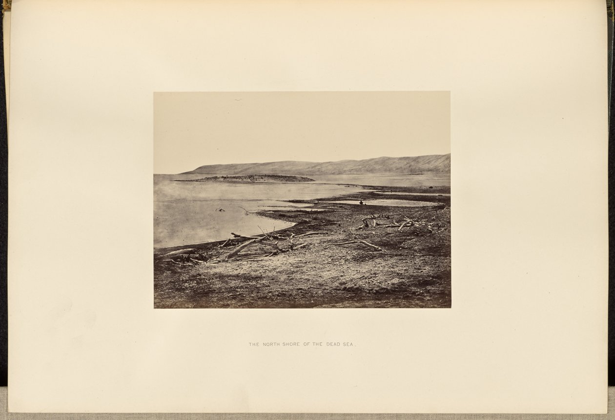 La riva nord del Mar Morto da Francis Frith