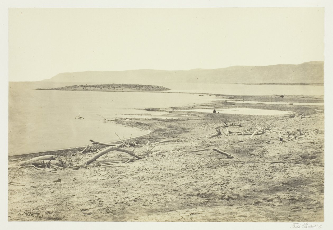 La riva nord del Mar Morto da Francis Frith