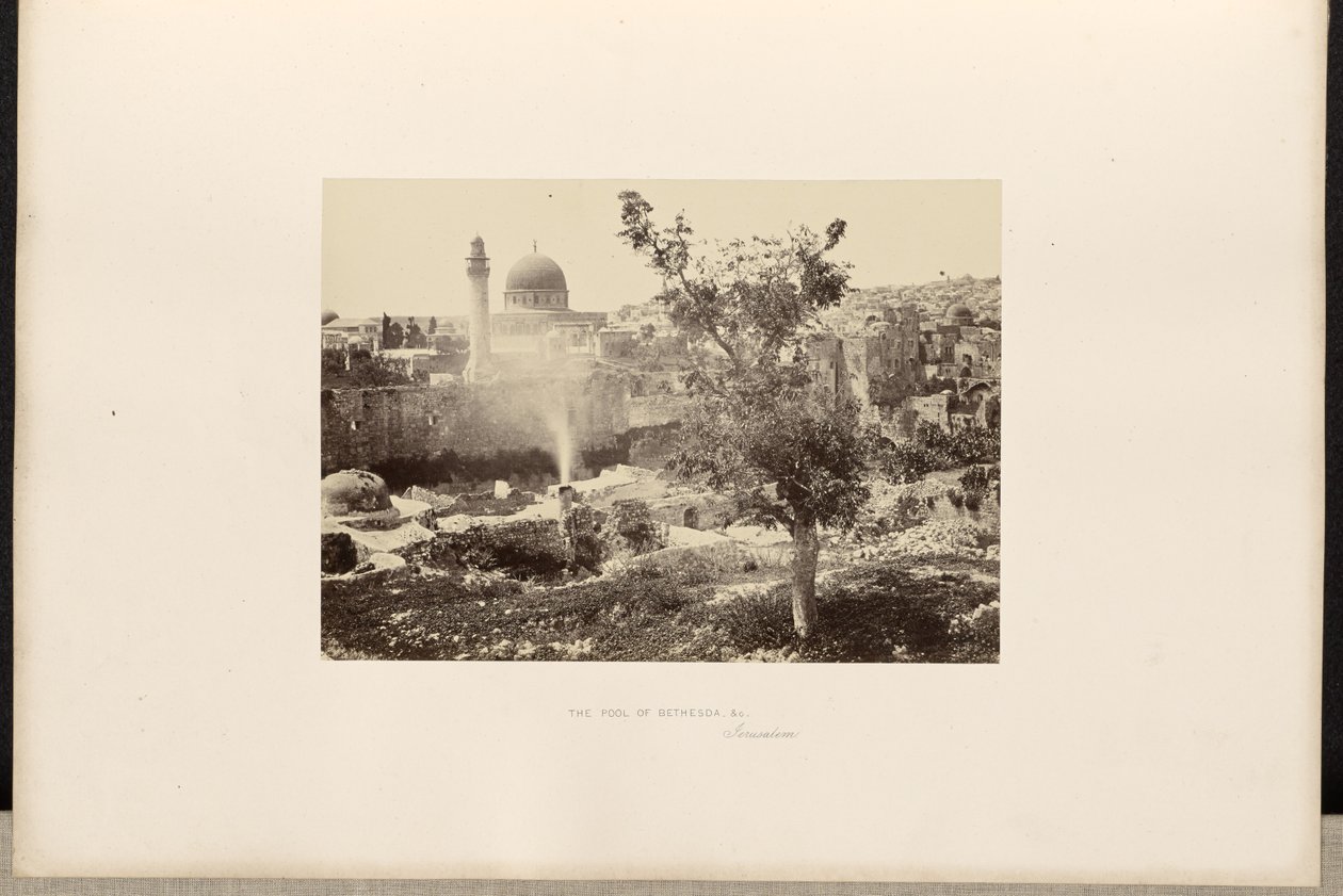 La piscina di Bethesda, ecc., Gerusalemme da Francis Frith