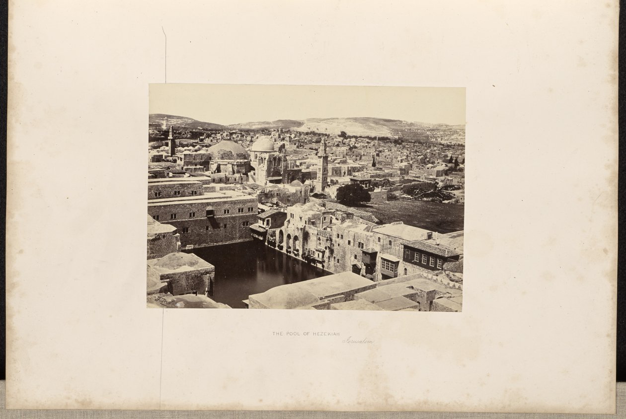 La piscina di Ezechia, Gerusalemme da Francis Frith