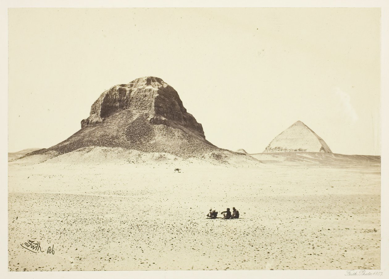 Le piramidi di Dahshoor, 1857 da Francis Frith