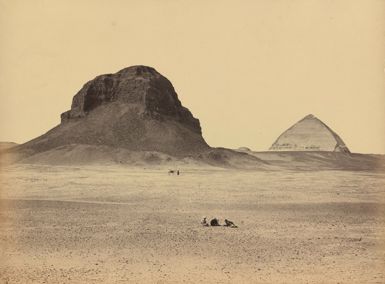 Le piramidi di Dahshoor da est, 1857 (foto) da Francis Frith