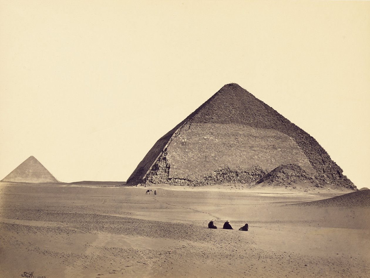 Le piramidi di Dahshur da sud-ovest da Francis Frith