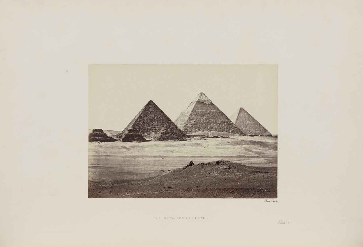 Le piramidi di Giza da Francis Frith