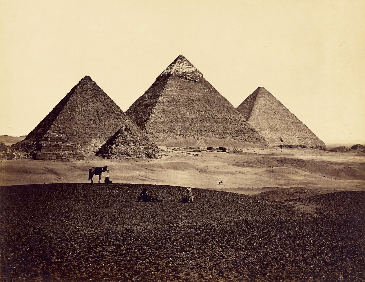 Le piramidi di Giza da sud-ovest da Francis Frith