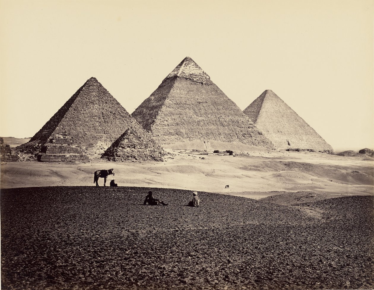 Le piramidi di Giza da sud-ovest da Francis Frith