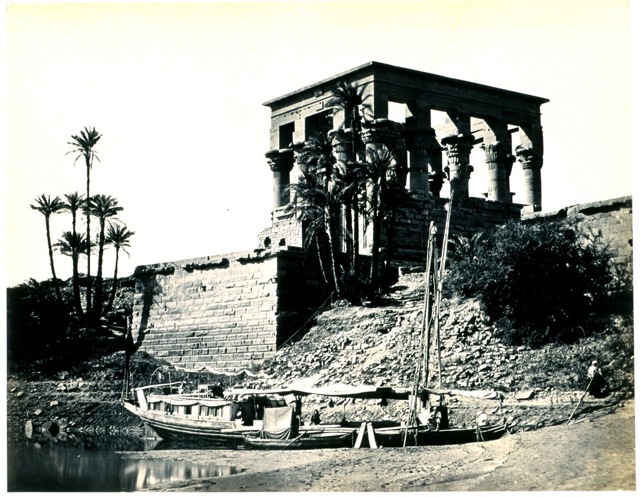 Il Ramesseo di El-Kurneh, Tebe, seconda veduta da Francis Frith