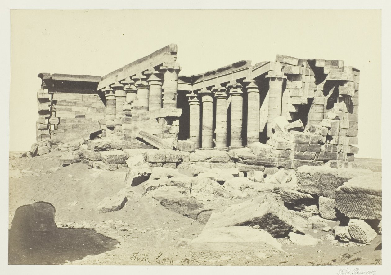 Il Tempio di Maharaka, Nubia da Francis Frith
