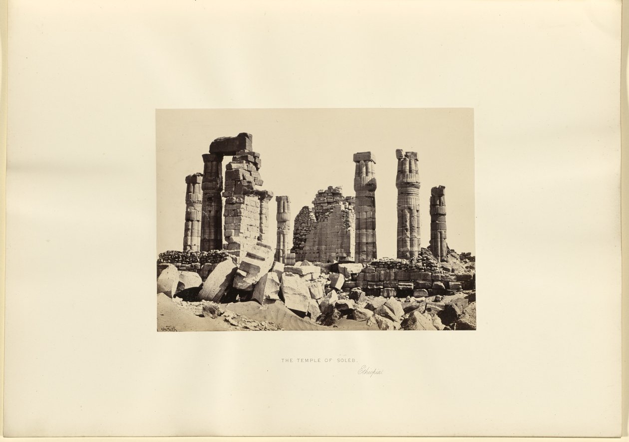 Il Tempio di Soleb, Etiopia da Francis Frith