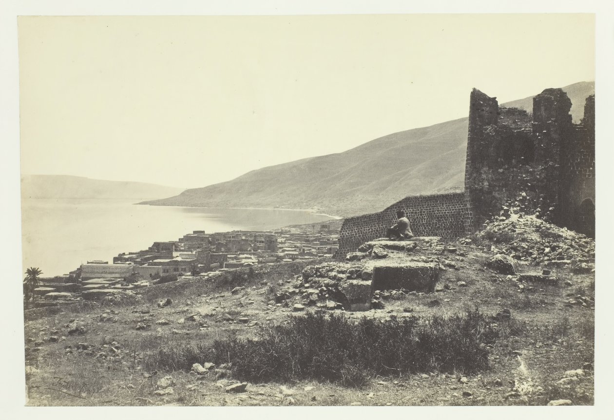 La Città e il Lago di Tiberiade, dal Nord, 1857 da Francis Frith
