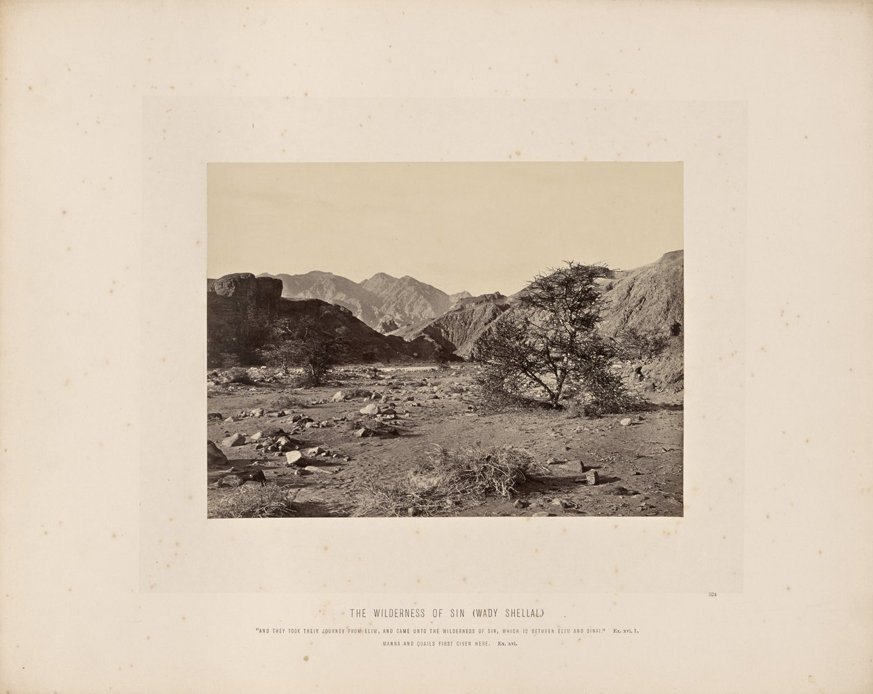 Il deserto del peccato (Wady Shellal) da Francis Frith
