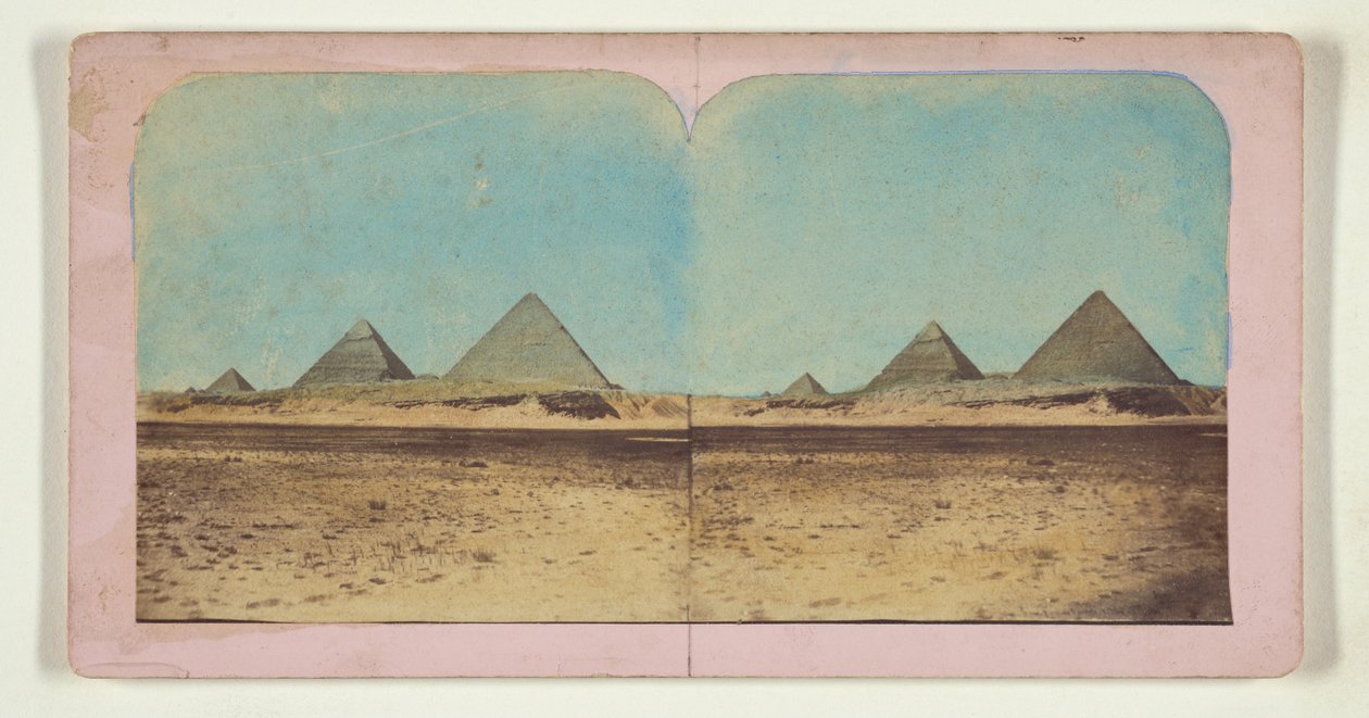 Drei Pyramiden da Francis Frith
