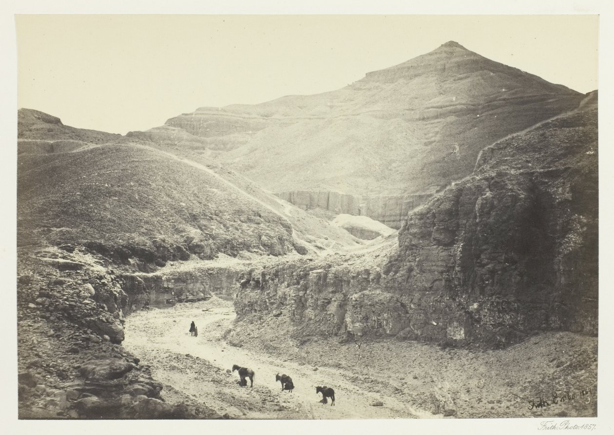 Valle della Tomba dei Re, Tebe da Francis Frith