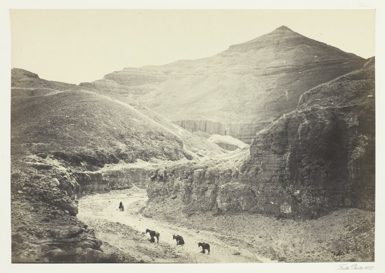 Valle della Tomba dei Re, Tebe da Francis Frith