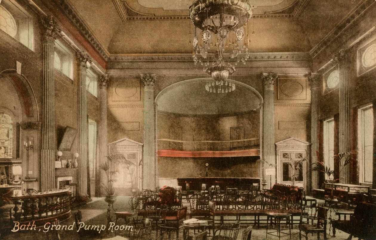 Grand Pump Room, Bath, Somerset, fine XIX o inizio XX secolo da Frith and Co