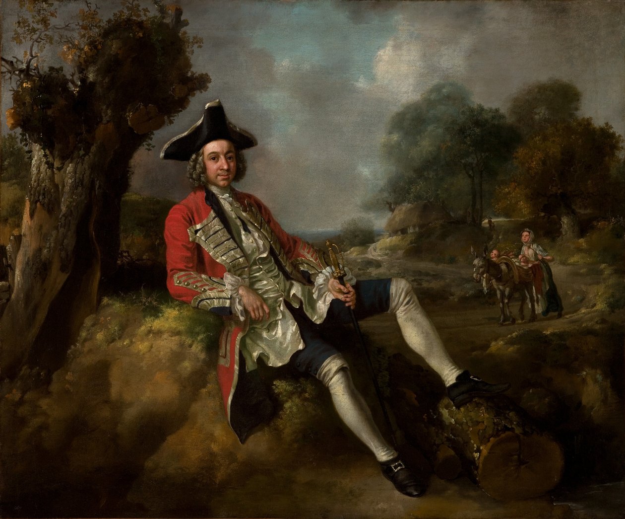 Ritratto di gentiluomo, 1750 circa (olio su tela) da Francis & Gainsborough Thomas (1727 88) Hayman