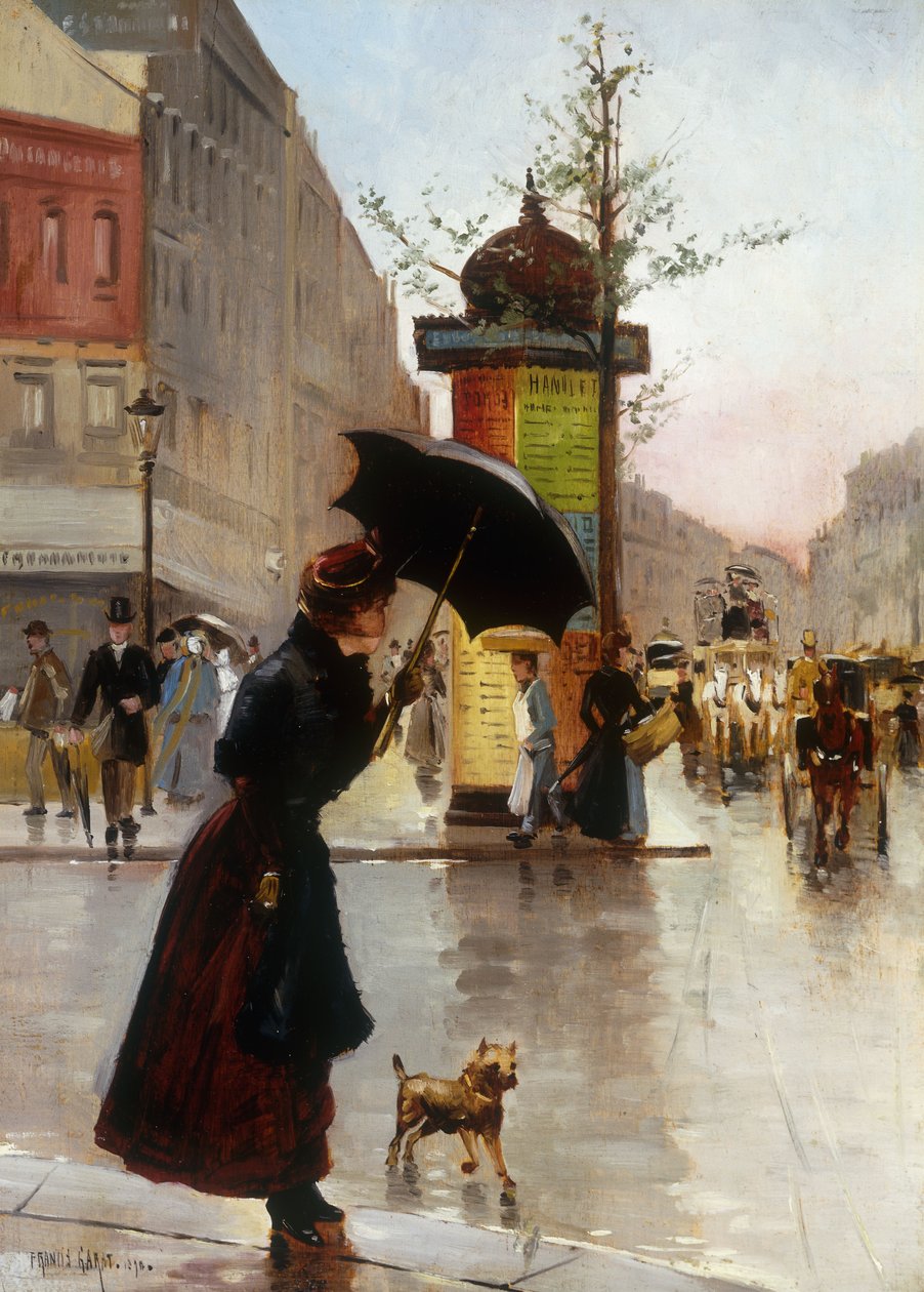 Scena di strada a Parigi da Francis Garat