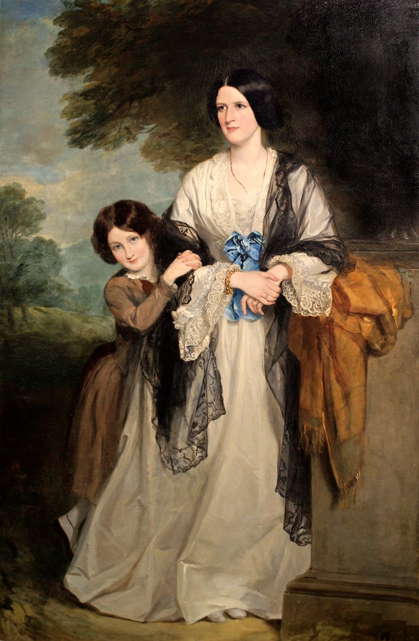 Juliana, contessa di Leicester con il suo primogenito Lady Julia Coke da Francis Grant