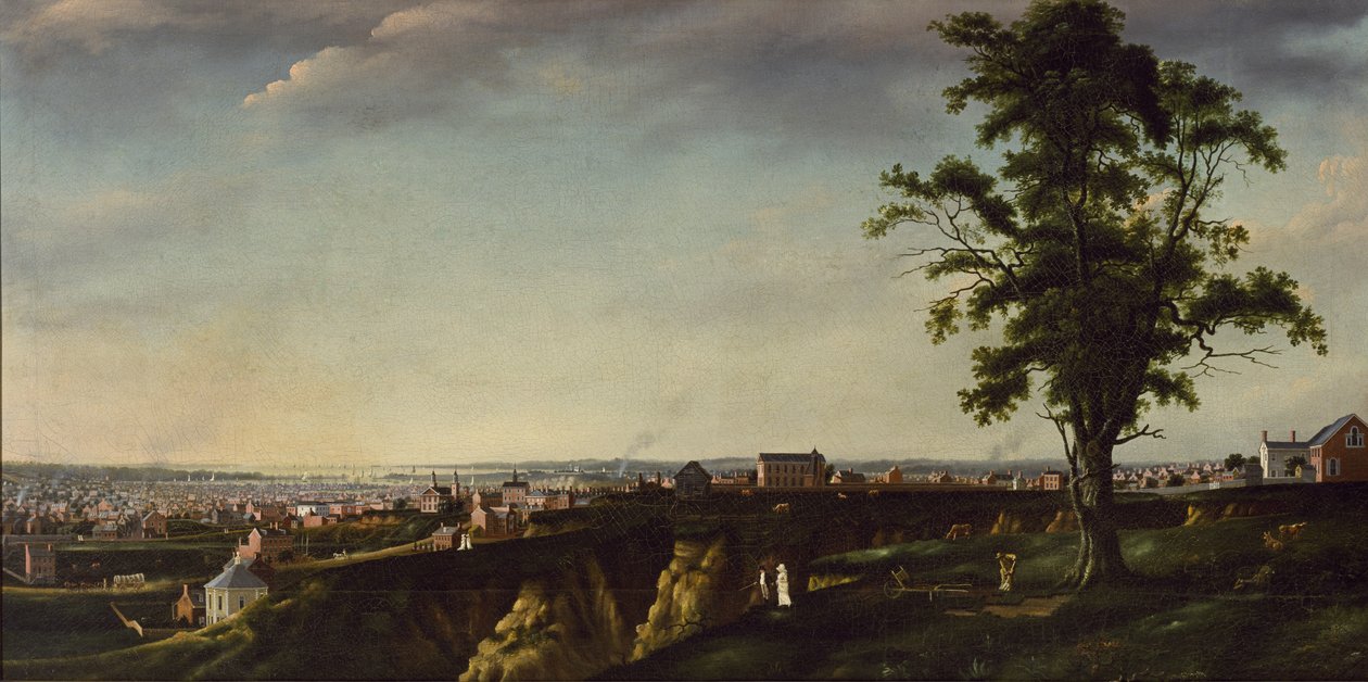 Vista di Baltimora da Chapel Hill, c.1803 da Francis Guy