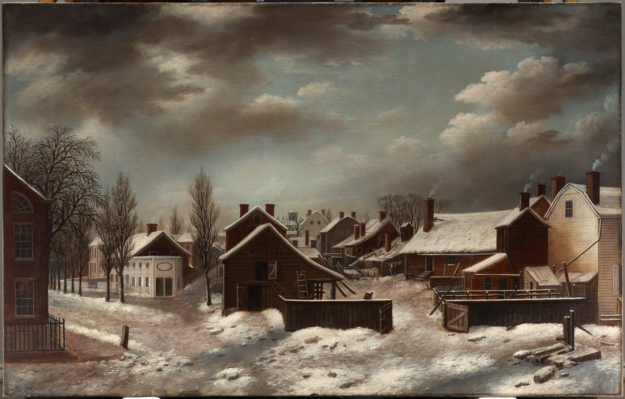 Scena invernale a Brooklyn da Francis Guy