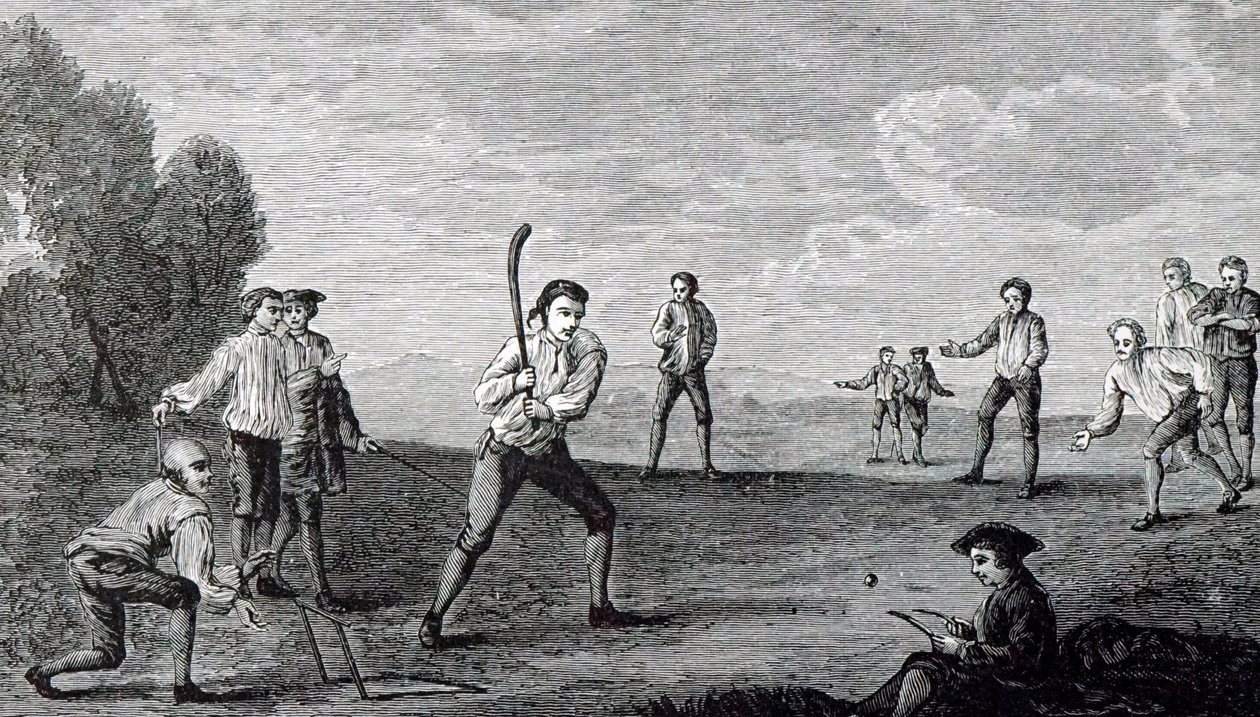 Cricket, dal dipinto di Francis Hayman (1708-1776). da Francis Hayman