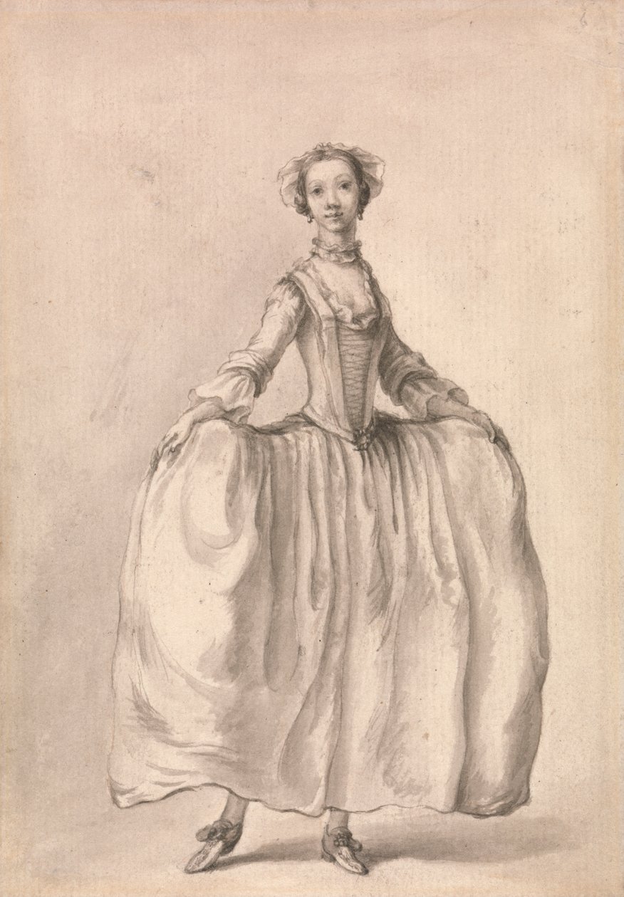 Figura in piedi di una signora da Francis Hayman