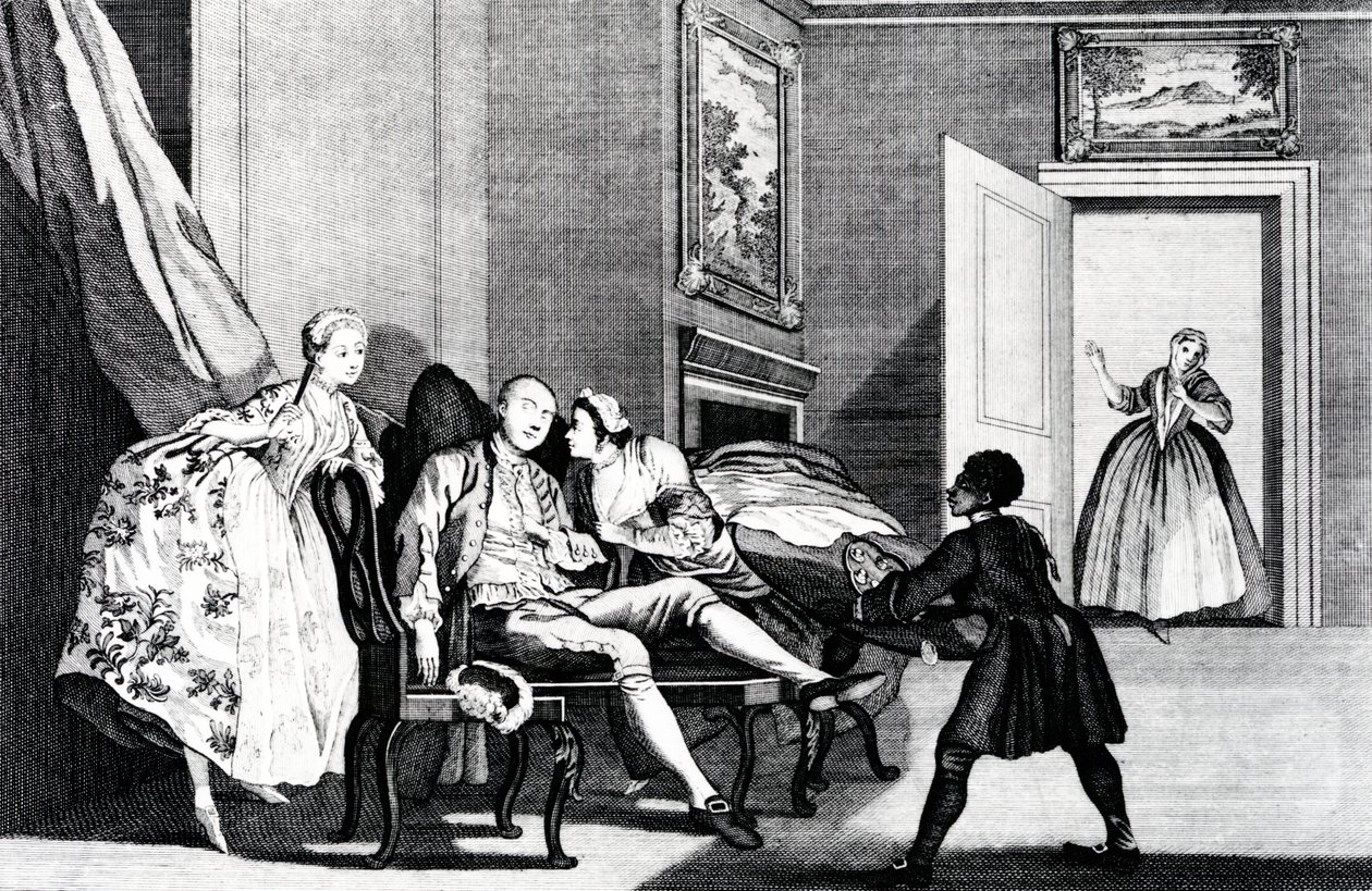 Rubare un bacio, c.1743 da Francis Hayman
