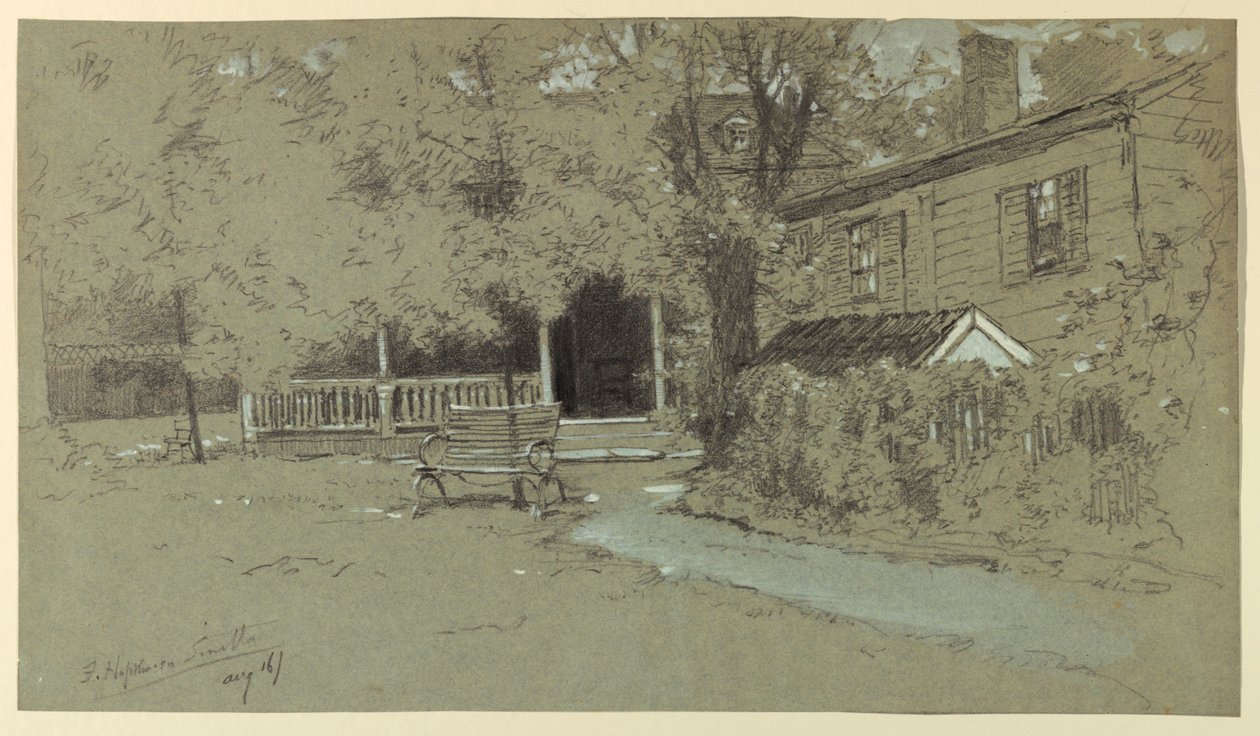 La vecchia casa Hopkinson, Bordentown, NJ da Francis Hopkinson Smith