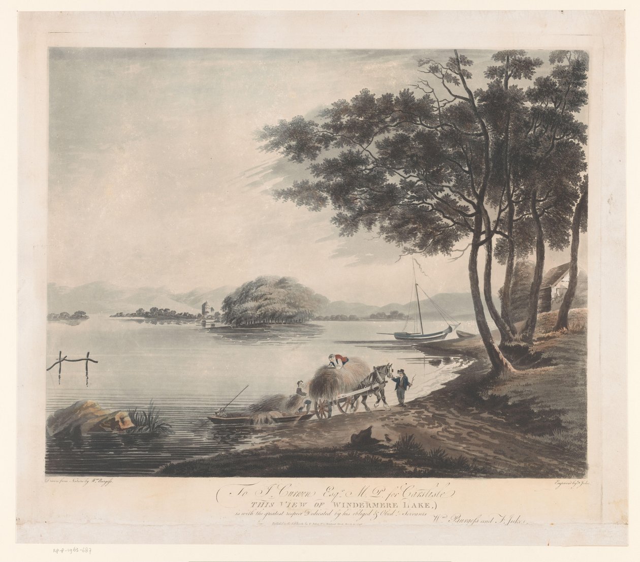 Veduta di Windermere da Francis Jukes