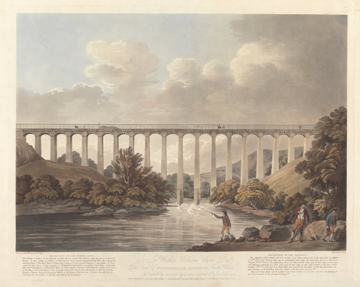 Acquedotto di Pontysyllte, Galles del Nord da Francis Jukes