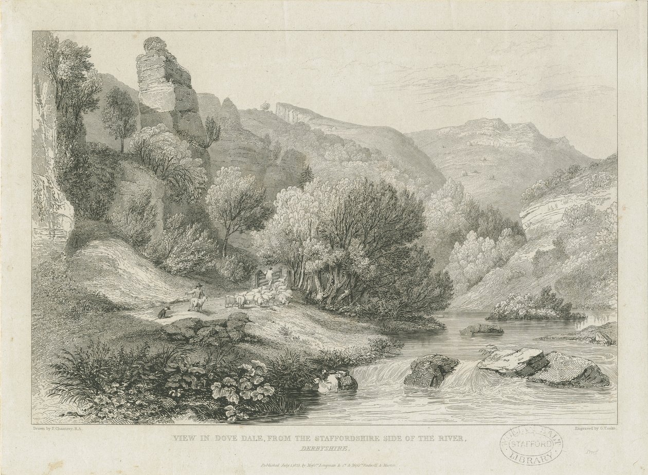 Dovedale - Paesaggio da Francis Legatt Chantrey