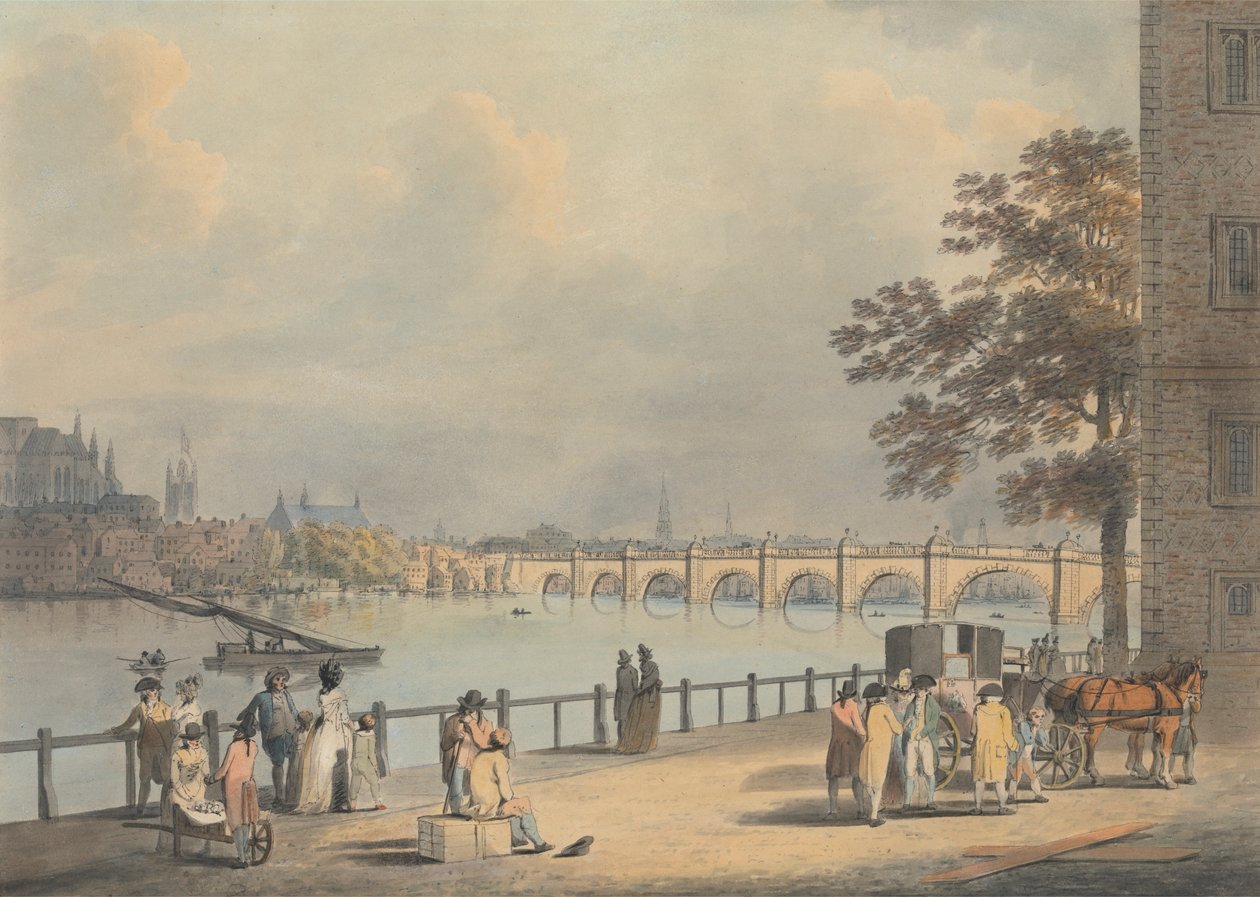 Westminster dalla Riva Sud da Francis Nicholson