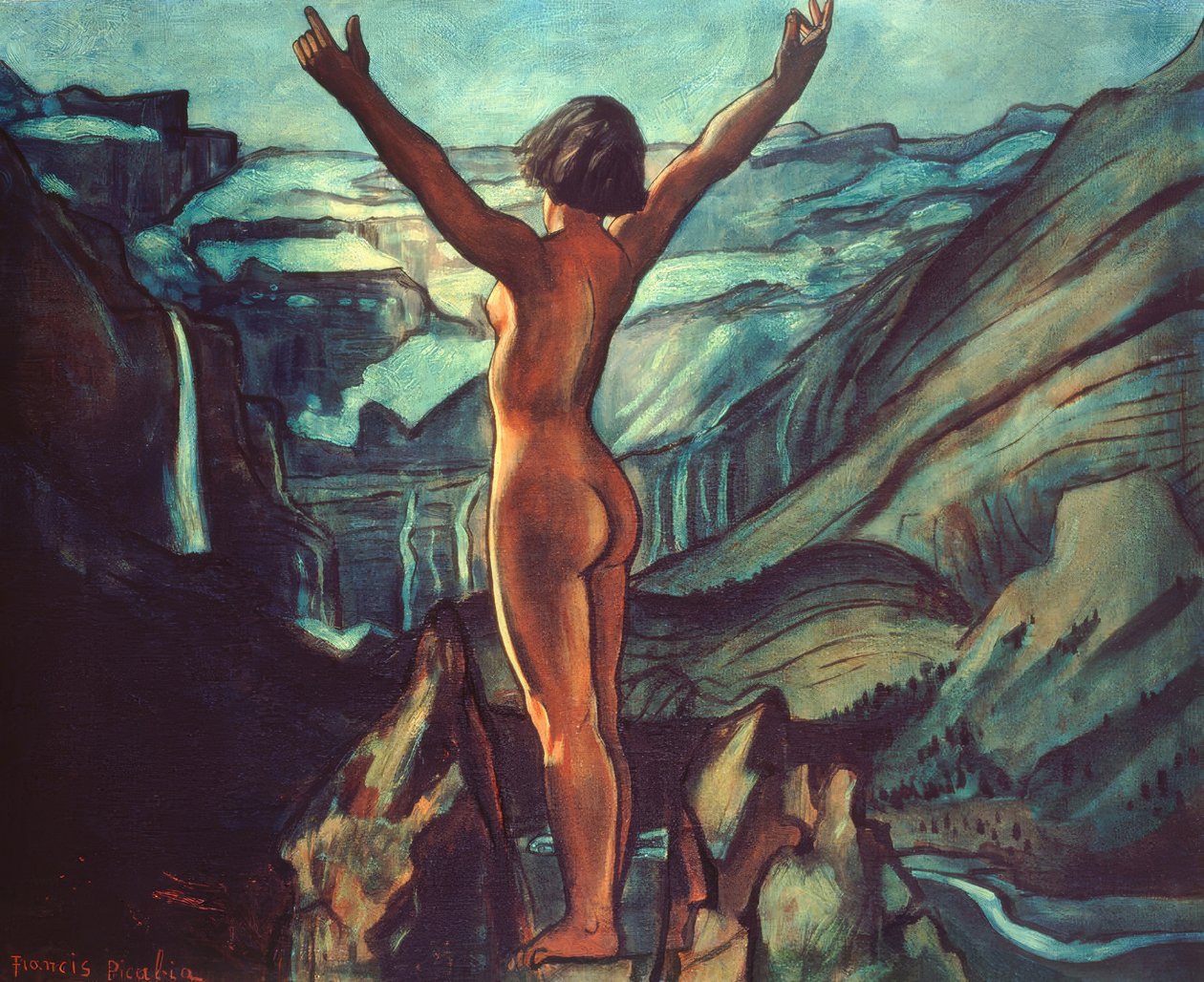 Nudo davanti a un paesaggio da Francis Picabia