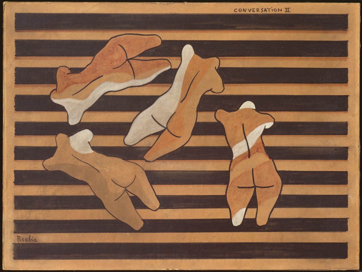 Conversazione II, 1922 circa (acquerello su cartoncino) da Francis Picabia