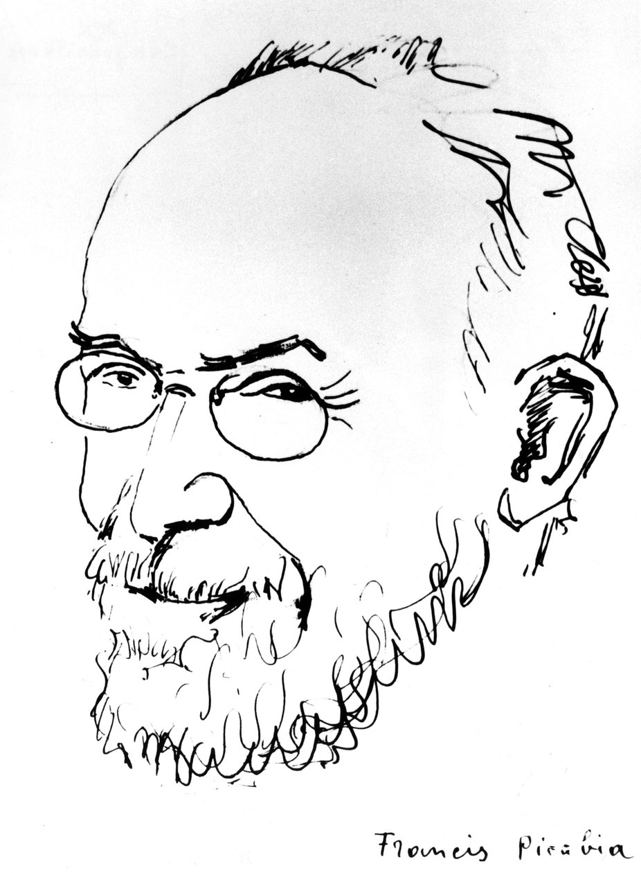 Erik Satie (litografia) da Francis Picabia