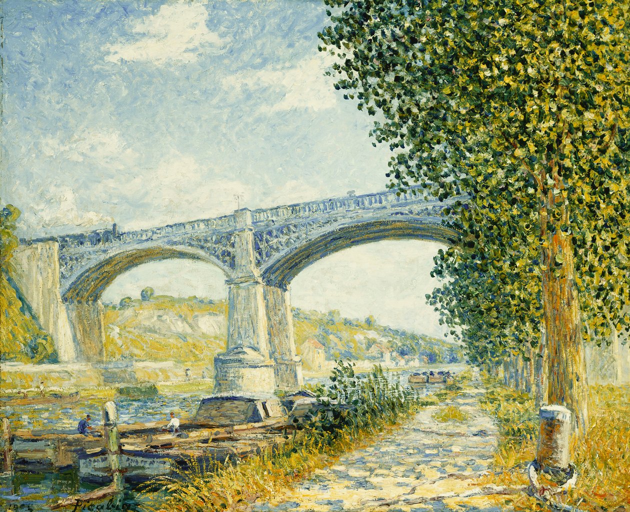 Il ponte della ferrovia; Le Pont du Chemin de Fer a Moret da Francis Picabia